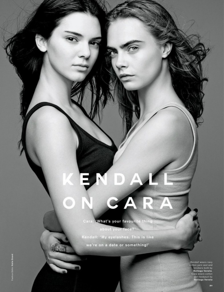 Cara Delevingne & Kendall Jenner im Love Magazine 02